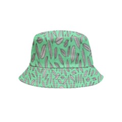 Leaves-015 Bucket Hat (kids) by nateshop