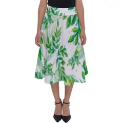 Leaves-37 Perfect Length Midi Skirt by nateshop