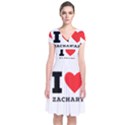 I love zachary Short Sleeve Front Wrap Dress View1