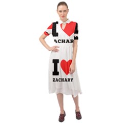 I Love Zachary Keyhole Neckline Chiffon Dress by ilovewhateva