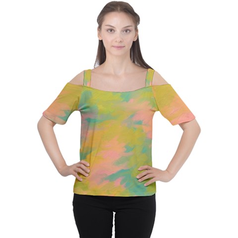 Paint-19 Cutout Shoulder Tee by nateshop