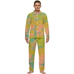 Paint-19 Men s Long Sleeve Velvet Pocket Pajamas Set by nateshop