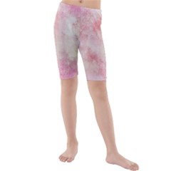 Pink-010 Kids  Mid Length Swim Shorts by nateshop