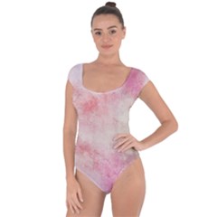 Pink-010 Short Sleeve Leotard  by nateshop