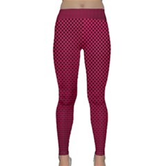 Red Classic Yoga Leggings by nateshop