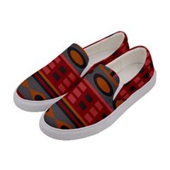 Red-011 Women s Canvas Slip Ons by nateshop