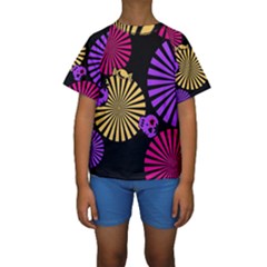 Seamless-102 Kids  Short Sleeve Swimwear by nateshop