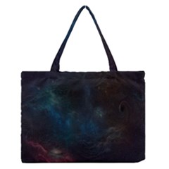 Space-02 Zipper Medium Tote Bag