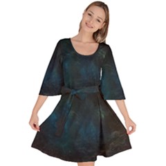 Space-02 Velour Kimono Dress by nateshop