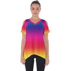 Spectrum Cut Out Side Drop Tee by nateshop