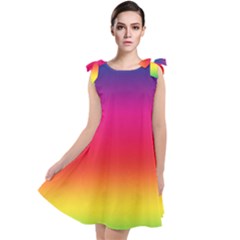 Spectrum Tie Up Tunic Dress by nateshop