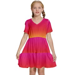 Spectrum Kids  Short Sleeve Tiered Mini Dress