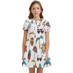 Summer Kids  Bow Tie Puff Sleeve Dress by nateshop