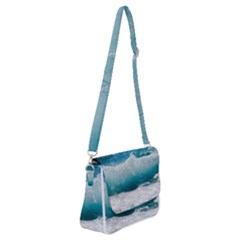 Waves Shoulder Bag With Back Zipper