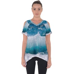 Waves Cut Out Side Drop Tee by nateshop