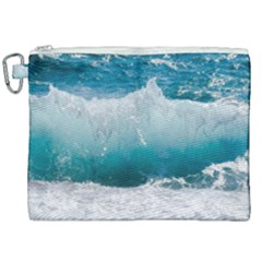 Waves Canvas Cosmetic Bag (xxl) by nateshop