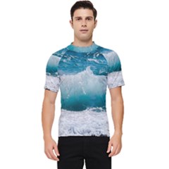 Waves Men s Short Sleeve Rash Guard by nateshop