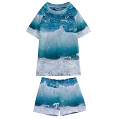 Waves Kids  Swim Tee And Shorts Set by nateshop