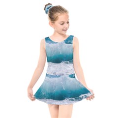 Waves Kids  Skater Dress Swimsuit by nateshop