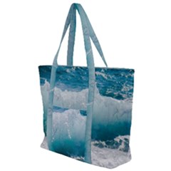 Waves Zip Up Canvas Bag by nateshop
