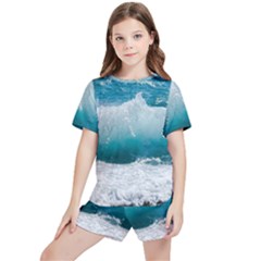 Waves Kids  Tee And Sports Shorts Set by nateshop