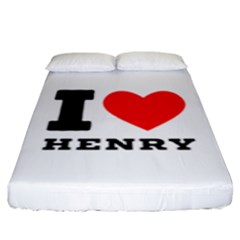 I Love Henry Fitted Sheet (king Size) by ilovewhateva