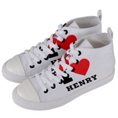 I Love Henry Women s Mid-top Canvas Sneakers by ilovewhateva