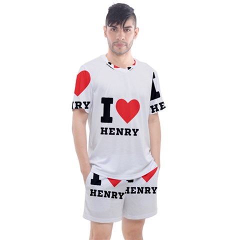 I Love Henry Men s Mesh Tee And Shorts Set by ilovewhateva