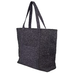 Texture-jeans Zip Up Canvas Bag by nateshop