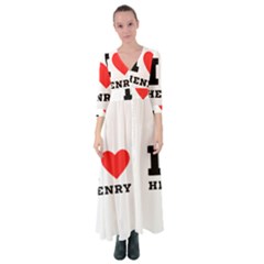 I Love Henry Button Up Maxi Dress by ilovewhateva