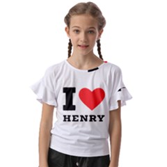 I Love Henry Kids  Cut Out Flutter Sleeves by ilovewhateva