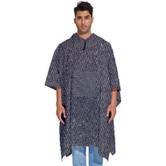 Texture-jeans Men s Hooded Rain Ponchos by nateshop