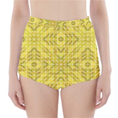 Tile High-waisted Bikini Bottoms by nateshop