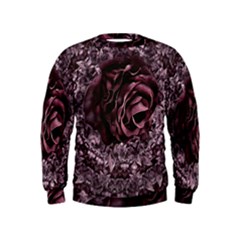 Rose Mandala Kids  Sweatshirt by MRNStudios