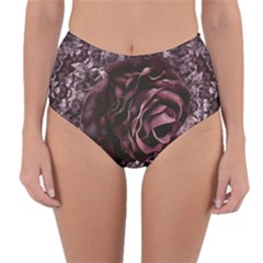 Rose Mandala Reversible High-Waist Bikini Bottoms