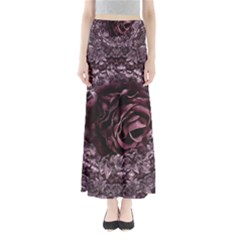 Rose Mandala Full Length Maxi Skirt