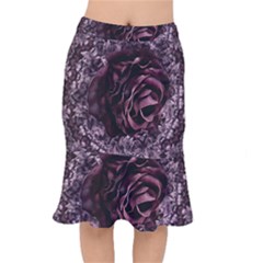 Rose Mandala Short Mermaid Skirt