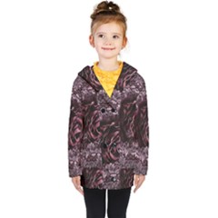 Rose Mandala Kids  Double Breasted Button Coat