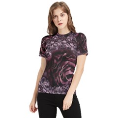 Rose Mandala Women s Short Sleeve Rash Guard