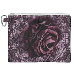 Rose Mandala Canvas Cosmetic Bag (xxl) by MRNStudios