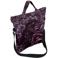 Rose Mandala Fold Over Handle Tote Bag