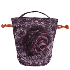 Rose Mandala Drawstring Bucket Bag