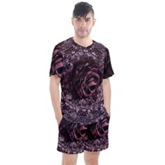 Rose Mandala Men s Mesh Tee and Shorts Set