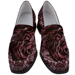 Rose Mandala Women s Chunky Heel Loafers by MRNStudios