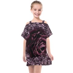 Rose Mandala Kids  One Piece Chiffon Dress by MRNStudios