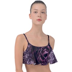 Rose Mandala Frill Bikini Top