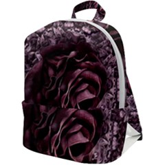 Rose Mandala Zip Up Backpack