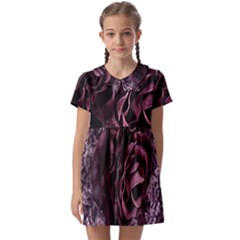 Rose Mandala Kids  Asymmetric Collar Dress