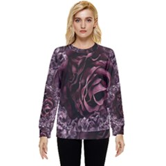 Rose Mandala Hidden Pocket Sweatshirt