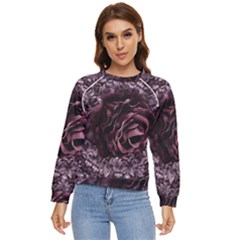 Rose Mandala Women s Long Sleeve Raglan Tee